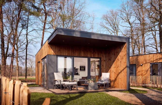 The 2-person version of the holiday villa Amalia at Hofparken Wiltershaar provides the ultimate holiday feeling.