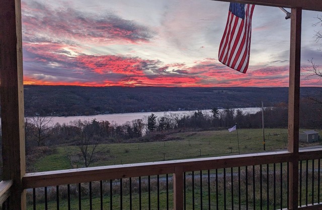 The Barn and Barrel on the bluff of Keuka Lake, offering spectacular views!