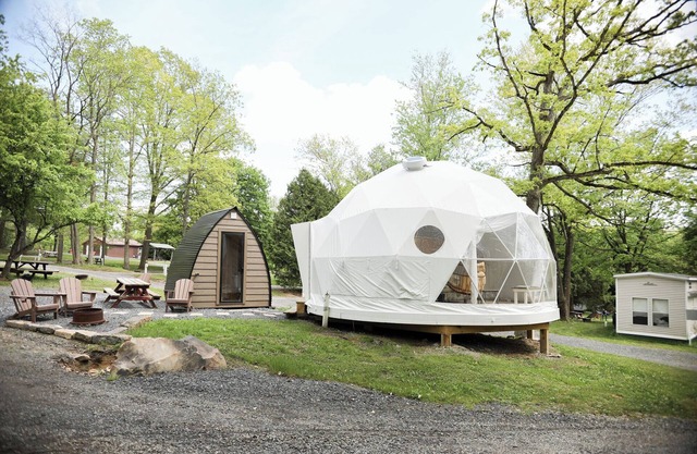 The Bellefonte Campground presents: The Yurt with sauna I 1 Bedroom Yurt experience