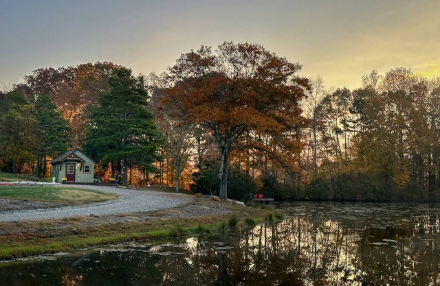 The 'Happy Go Fishing Cabin' at the Park Place (on Parks Rd)