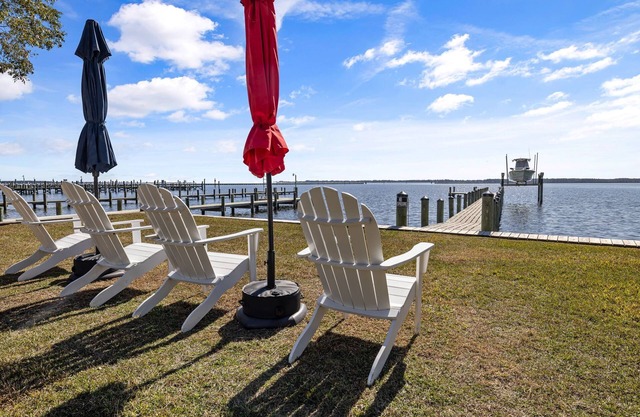 The Haven in Belhaven NC, Waterfront with private dock, steps from town center.