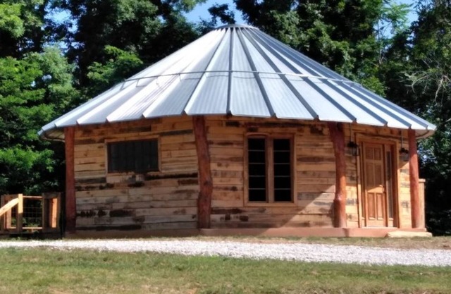 The mountaineer's rustic yurt