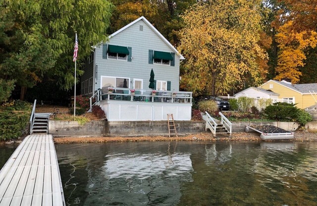 The quiet beauty and convenience of being right on the water on Keuka Lake!