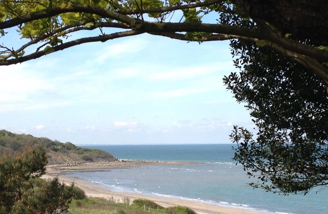 The sea at the end of the garden