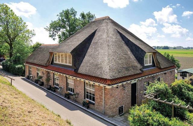 This vacation apartment is located in a farmhouse on the second floor.