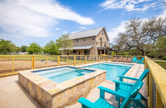Three miles to Wimberley Square, two acres of fun (pool + hot tub), one unforgettable destination.