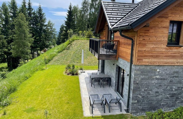 Tomtegl-Bergchalet No.3 mit Privatsauna, Infinitypool, Kamin, Fitnessraum, 1500m Seehöhe