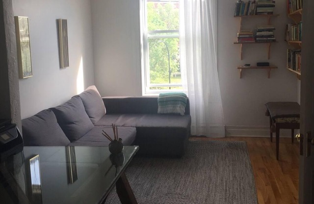 Top Floor Apartment With View of the Park in Montreal's Trendy Mile End