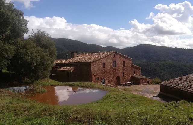 Traditional farmhouse 14th century in the natural park of Montseny