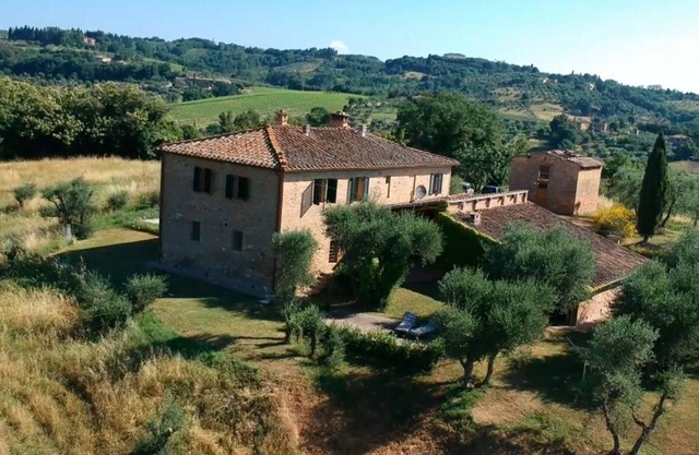 Traditional Tuscan farmhouse with stunning views