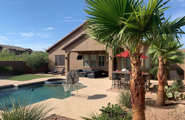Tranquil Backyard with Pool/Spa, BBQ, and Putting Green.