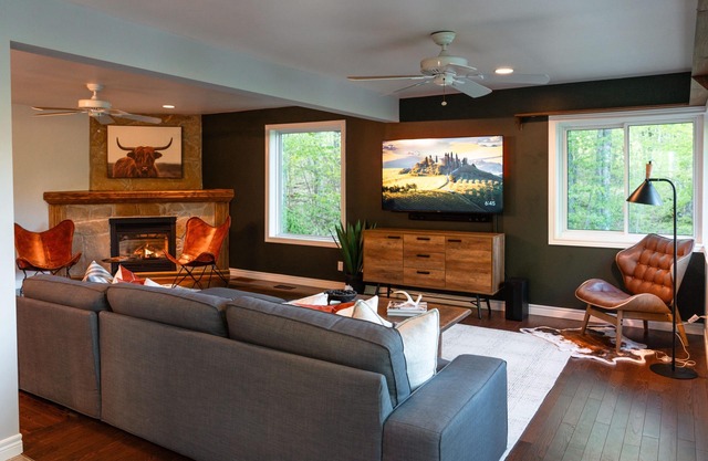 Tranquil Oasis in Trent Lakes w/Private Ponds, Fire Pit, Game Room & Hot Tub