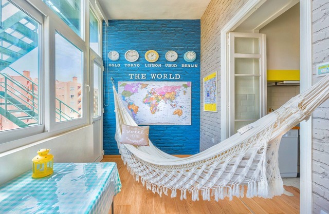 Travel Themed Home | Office Balcony Loft