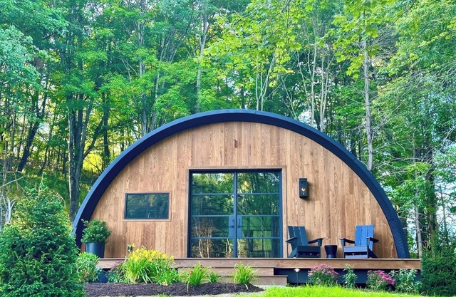 Treat yourself at the stunning June Farms Wellness Huts!