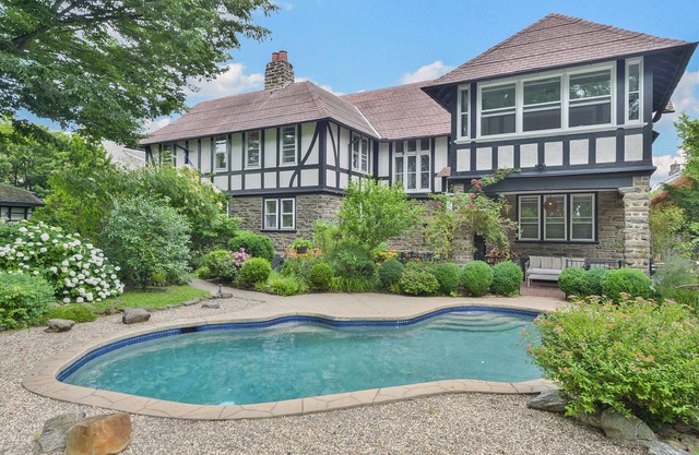 Tudor Mansion With Outdoor Oasis and Swimming Pool
