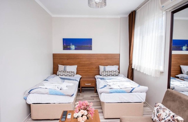 Twin room with city view