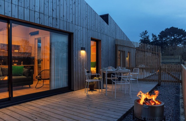 Two-bed, luxury eco-home with stunning views