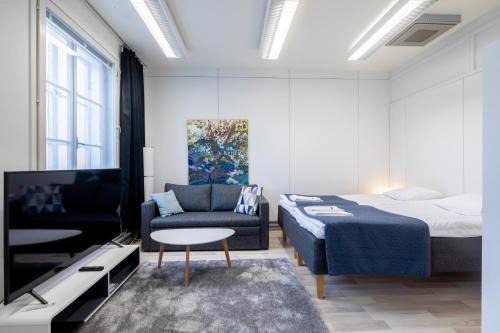 Tyylikäs City studio, Terassi ja ilmainen parkki Vanha Postitalo