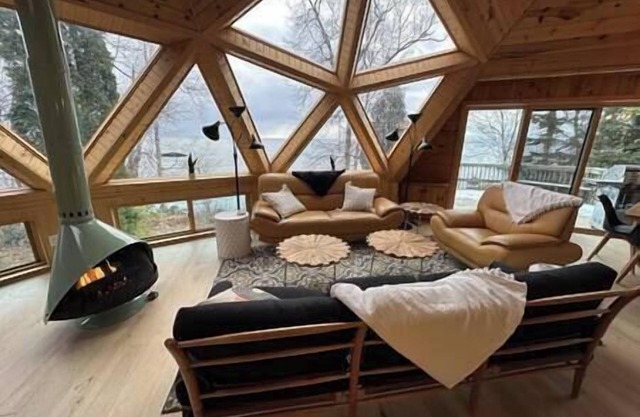 Unique Geo Dome I Lake Access I Stunning Views I Gas Firepit