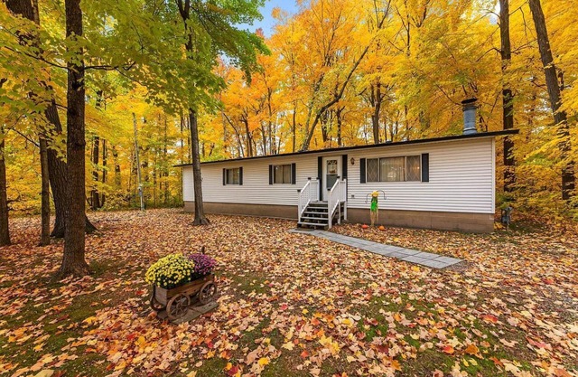 Unplug at this peaceful cottage in the woods!