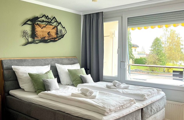 Vacation apartment "Wolkenfrei" near Lake Constance with pool and sauna