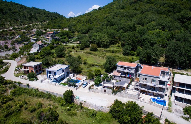 Very quiet place with beautiful views of Budva bay. Surrounded by mountains and vegetation