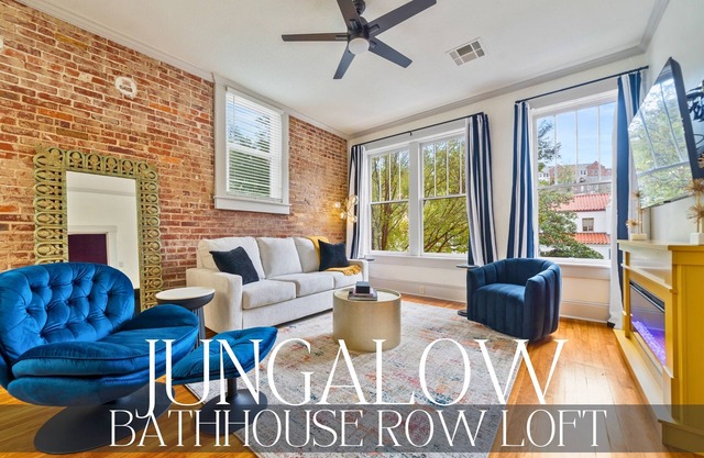 Vibrant Loft Steps from Bathhouse Row