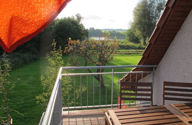 View of the lake - modern apartment with a large terrace