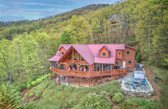 Views, Hot Tub, Fire Pit, A Mountain Masterpiece