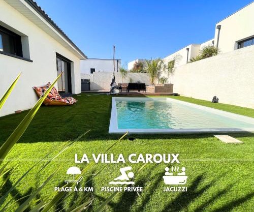 Villa contemporaine avec piscine chauffée proche des plages