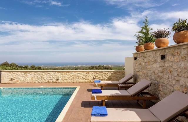 Villa in Arkadi with Panoramic Pool Views