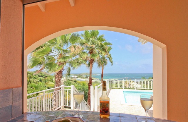 Villa in real Facing Sea, View really Paradisiac at 180 ° until St Barthelemy
