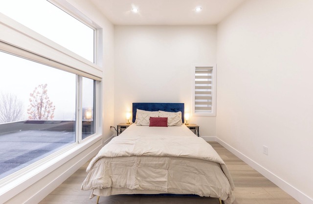 “Wake up to endless horizons—where ocean waves meet city lights.”