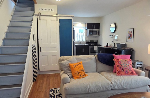 Walk 2 Blocks To Broadway from this Private Apt near Skidmore & Downtown