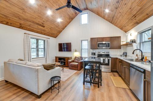 Walk to Marina Springville Cabin with Fire Pit!