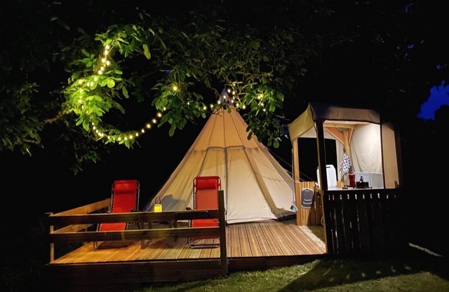 Walnut Tipi Tent @finders Keepers France. Adults Only Retreat. 13 Acres and Lake