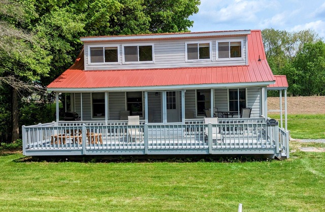 Waterfront house on the upper most portion of the West Branch Delaware.