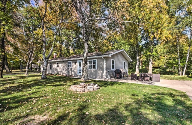 Waterfront Onamia Retreat with Dock and Fire Pit!