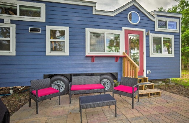 Waterfront Tiny House with Private Dock and Patio!