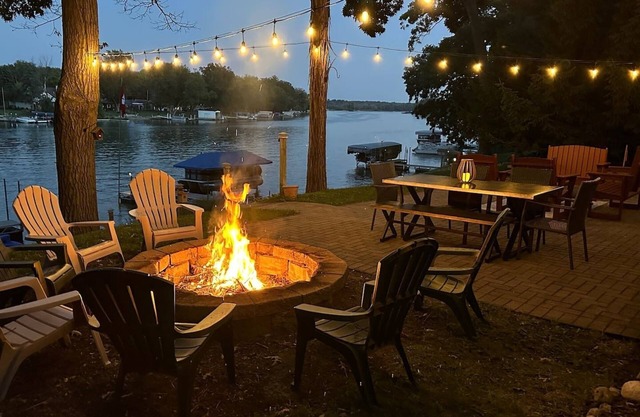 Waterfront with Dock & King Bed