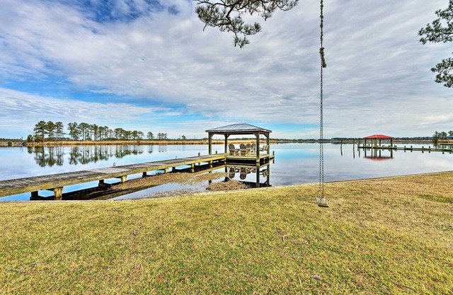 Waterside Belhaven House & Cottage w/Porch & Dock