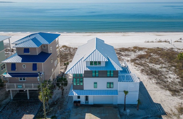 Whit's End: Luxury Beachfront Home with an Elevated Pool! Pet Friendly!