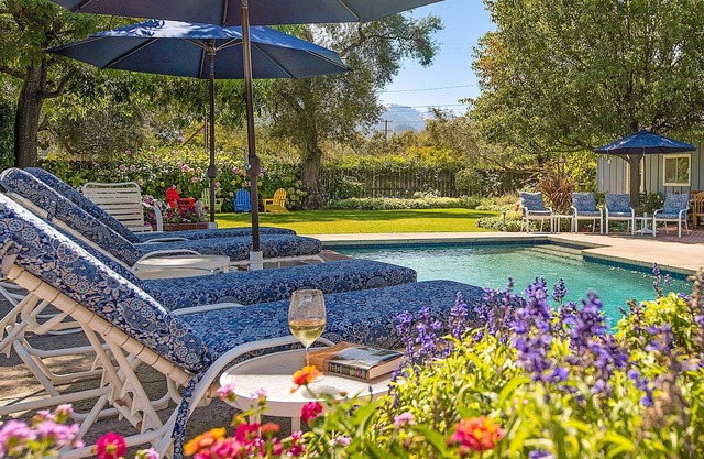 Wine Country Oasis. Pool, hot tub, vineyard views, walk to Downtown St. Helena