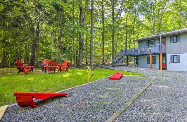 Wraparound Deck Big Bass Lake Home in Gouldsboro
