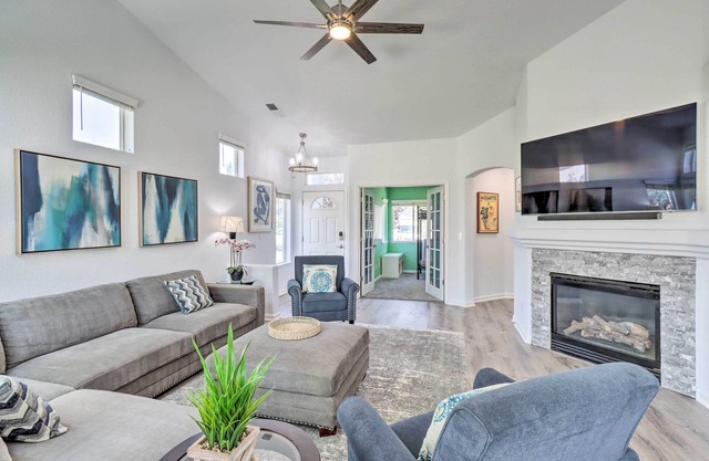 Yard + Fire Pit: Family-Friendly Reno Home!