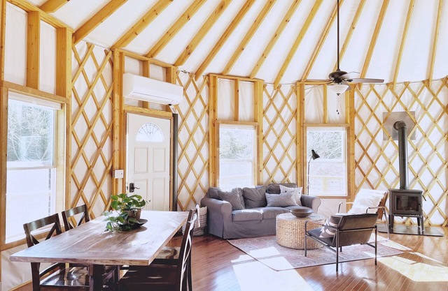 Yurt at Stillhouse Farm *Wifi *Creek *Private *Less than 5 miles from VMI + W&L
