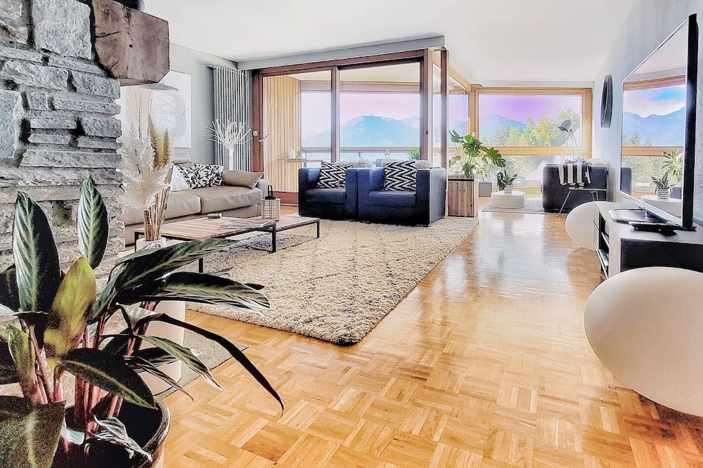 Randogne Apartment | L'AvantGardiste, spacious duplex apartment (6 Bedrooms) with panoramic view