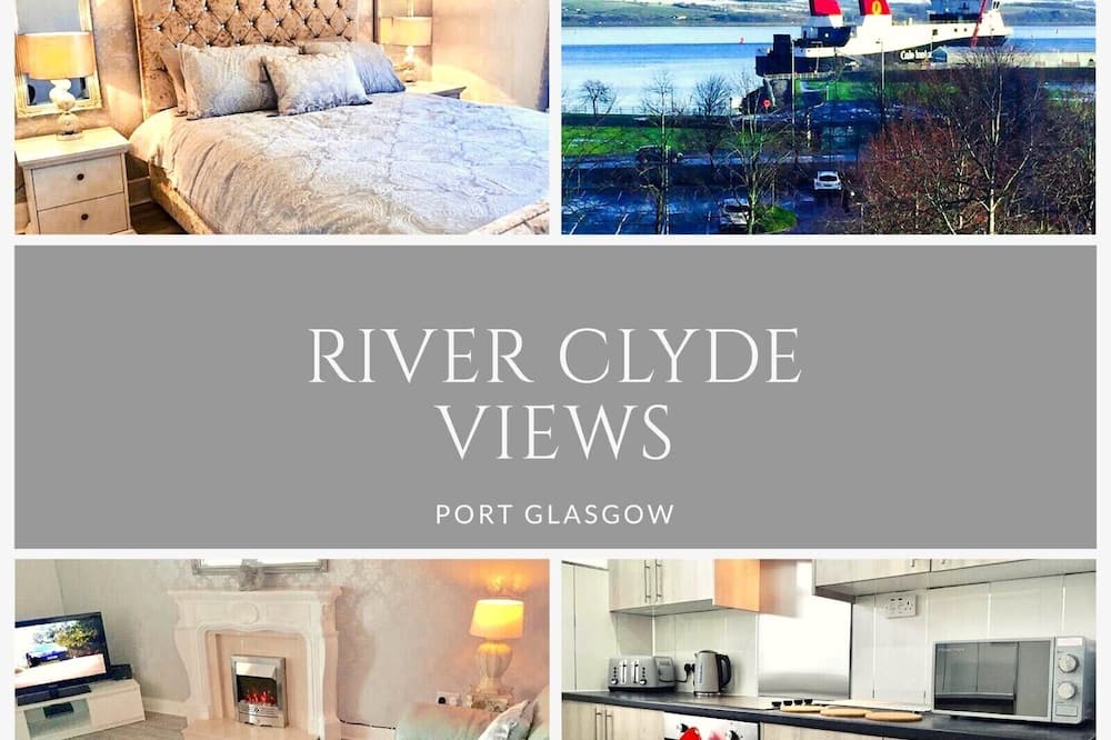 Port Glasgow Apartment | RIVER CLYDE VIEWS - PRIVATE APT, SWIMMING POOL, FITNESS GYM, SAUNA, STEAM ROOM.