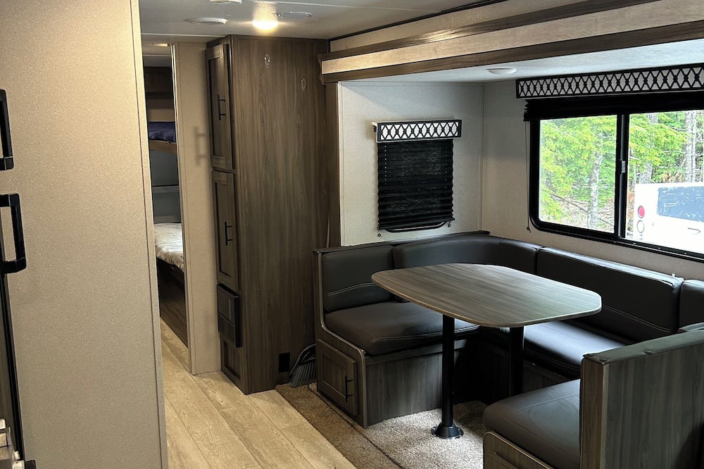 Gardiner House | small campground in the woods with a very unique bath house