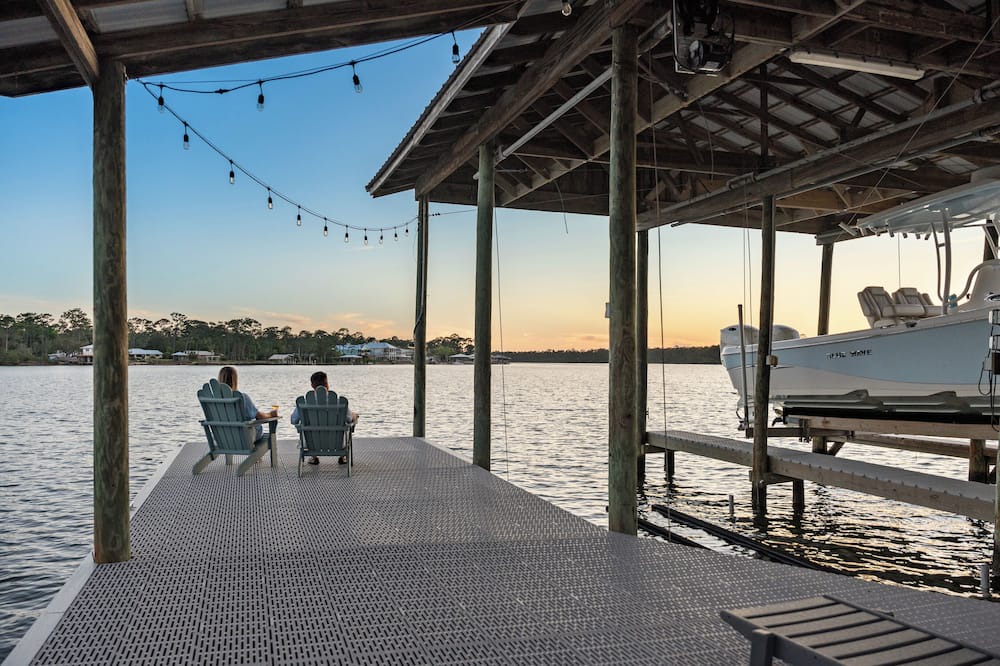 Perdido Beach House | Scenic & Spacious Waterfront Oasis ~ Sleeps 23 ~ Private Pier and Dock ~ Pets OK